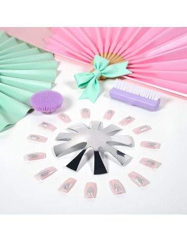 Cortador de Uñas Francesas Juroicessry Kit 9 Tamaños Almendra