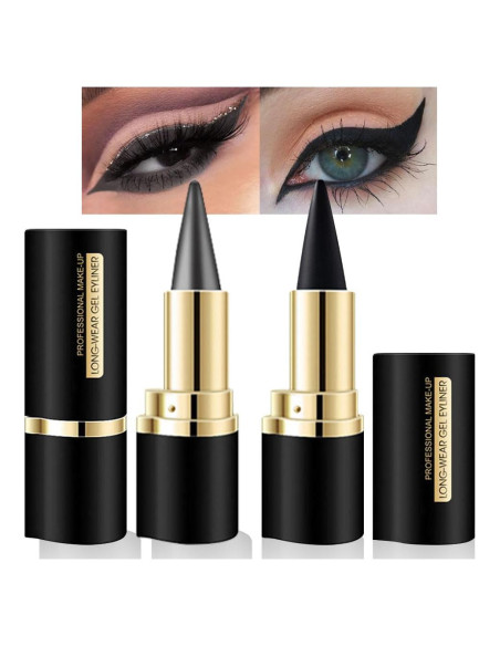Set de Delineador de Ojos Gel Evpct 2 Piezas Negro y Gris Set de Delineador de Ojos Gel Evpct 2 Piezas Negro y Gris