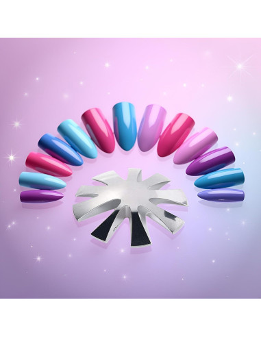 Cortador de Uñas Francesas Juroicessry Kit 9 Tamaños Almendra