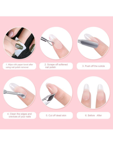 Kit de Cortadores de Uñas Acrílicas KAZI 4 en 1 Acero Inoxidable