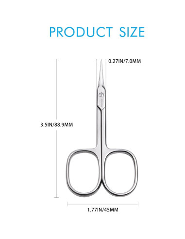 Tijeras para Cutículas JARVISTAR de Acero Inoxidable 9.29 cm