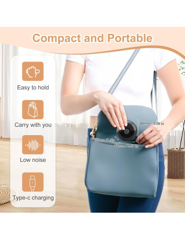 Cortador de Uñas Eléctrico ZESTEFY 2 en 1 Portátil Negro