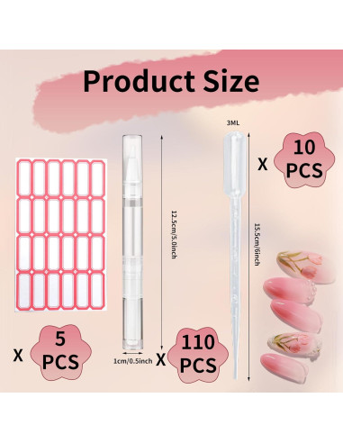 Set de 110 Bolígrafos de Aceite Vacíos 3 ml Olutacot