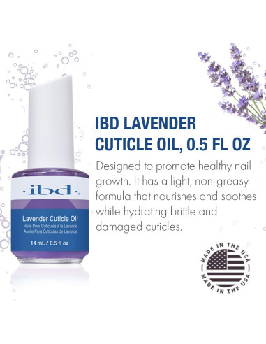 Aceite de Cutícula IBD Lavanda 14.79 ml - Hidratante Uñas