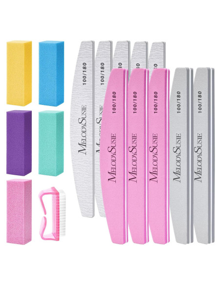 Kit de Pulido de Uñas Profesional MelodySusie 16 Piezas Kit de Pulido de Uñas Profesional MelodySusie 16 Piezas