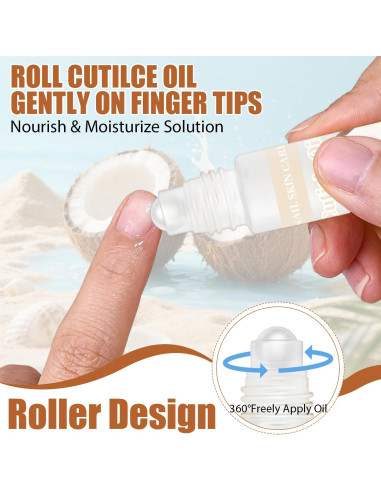Aceite Natural para Cutículas HiLemon 8 ml Hidratante con Vitamina E