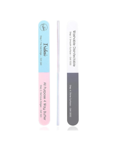 Lima de Uñas 4 Vías Iridesi 18 cm - Kit de 12 Pulidores Lima de Uñas 4 Vías Iridesi 18 cm - Kit de 12 Pulidores