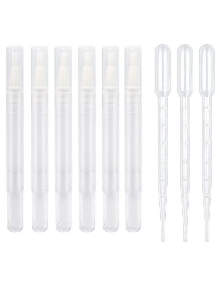 BlingKingdom 6pcs Bolígrafos de Aceite para Cutículas 3ml BlingKingdom 6pcs Bolígrafos de Aceite para Cutículas 3ml
