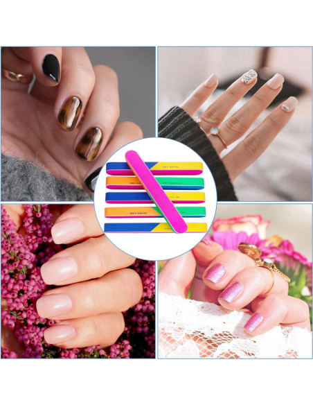 Bloque de Pulido de Uñas 7 Vías AhaTopia - 6 Piezas Bloque de Pulido de Uñas 7 Vías AhaTopia - 6 Piezas