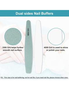 15 Limas de Uñas 1000/4000 Grit Diesisa para Manicura 2