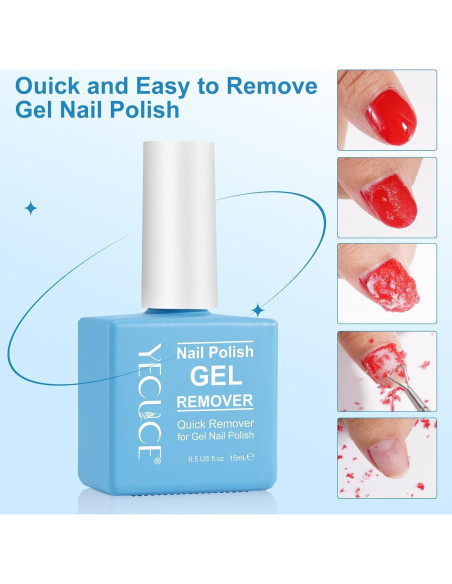 Removedor de Esmalte de Uñas en Gel SHANWU 15ml Rápido y Fácil Removedor de Esmalte de Uñas en Gel SHANWU 15ml Rápido y Fácil