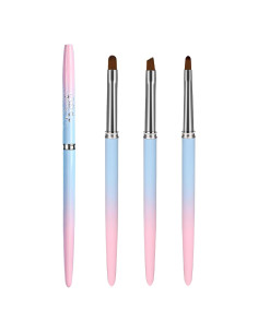 Juego de 3 Pinceles para Limpiar Esmalte de Uñas Sliverdew