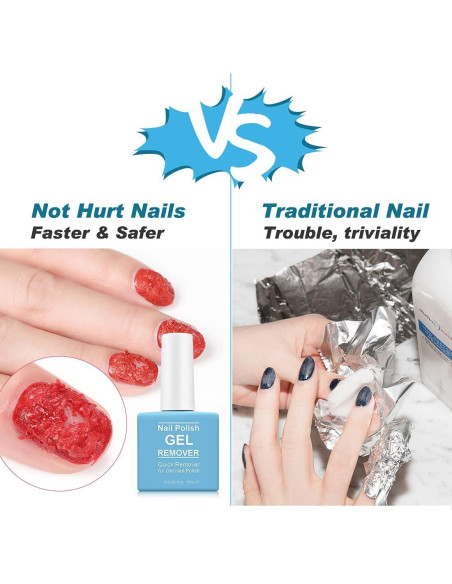 Removedor de Esmalte de Uñas en Gel Tangxiashangmao 15ml x2 Removedor de Esmalte de Uñas en Gel Tangxiashangmao 15ml x2
