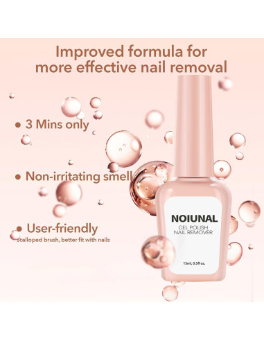 Removedor de Esmalte de Uñas Sin Acetona NOIUNAL 15ml