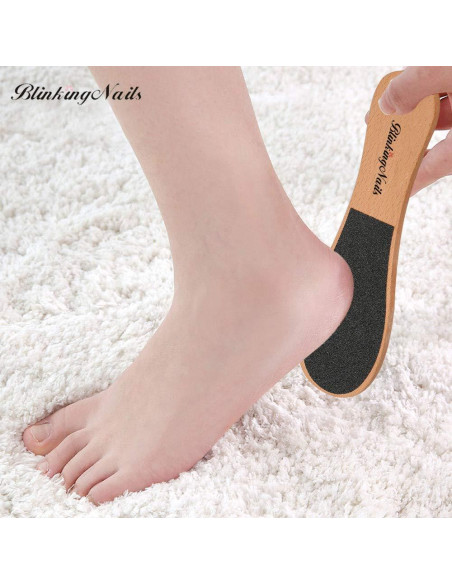 Lima para Callos BLINKING NAILS 2pcs Mango de Madera Lima para Callos BLINKING NAILS 2pcs Mango de Madera
