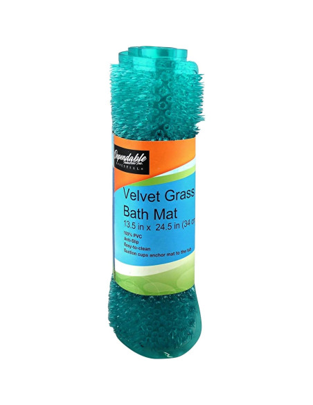 Alfombrilla de Baño Antideslizante Dependable 62x34 cm Turquesa Alfombrilla de Baño Antideslizante Dependable 62x34 cm Turquesa