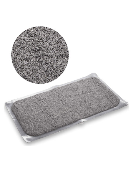 Alfombrilla de baño antideslizante BINO loofah gris claro 75x43 cm Alfombrilla de baño antideslizante BINO loofah gris claro 75x43 cm
