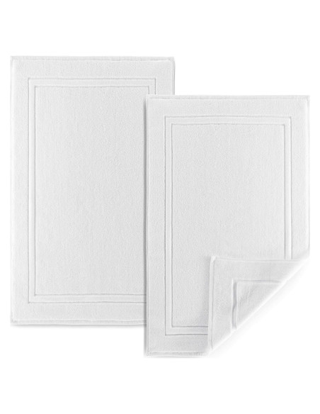 Juego de Toallas de Baño Alibi 2 Piezas Algodón Blanco 22x34cm Juego de Toallas de Baño Alibi 2 Piezas Algodón Blanco 22x34cm
