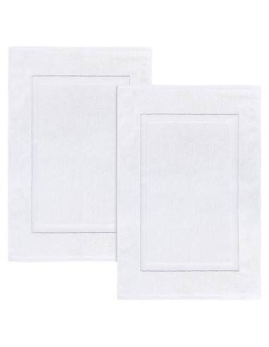 Alfombra de Baño Utopia Towels 2 Piezas Algodón 53x86 cm Blanca