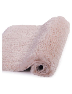 Alfombra de baño Walensee rosa polvo 40.6x61 cm antideslizante