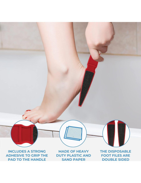 Lima de Pedicura Paddle ForPro 80/120 Grano Doble Cara - Paquete de 12 Lima de Pedicura Paddle ForPro 80/120 Grano Doble Cara - Paquete de 12