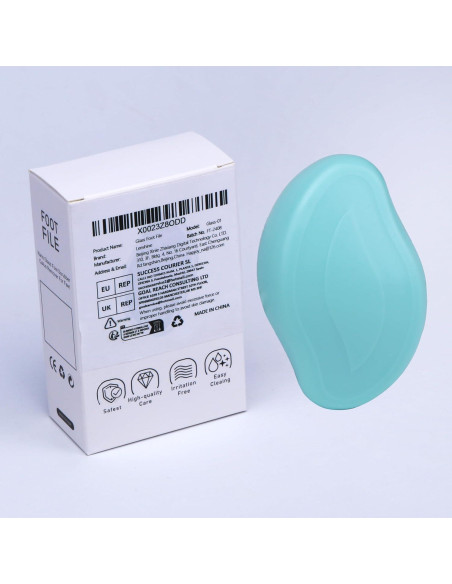 Lima de vidrio para pies Leeshine - Removedor de callos 10.9x7.1cm Lima de vidrio para pies Leeshine - Removedor de callos 10.9x7.1cm