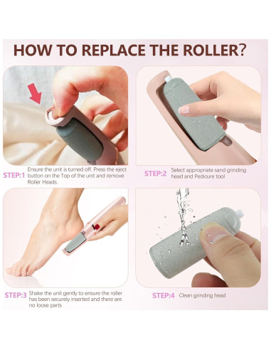Paquete de 9 Cabezas de Repuesto para Pedicura Haootadiy