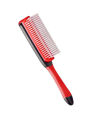 Cepillo Desenredante KISS Colors & Care Rojo 24cm Antideslizante