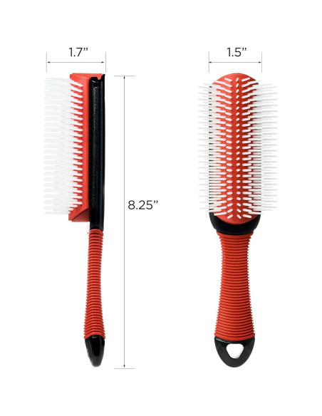 Cepillo Desenredante KISS Colors & Care Rojo 24cm Antideslizante Cepillo Desenredante KISS Colors & Care Rojo 24cm Antideslizante