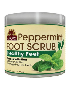 Exfoliante de Pies OKAY de Menta 170 g - Hidratante y Revitalizante