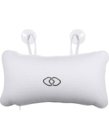 Almohada de Baño HEALLILY con Ventosas y Funda Transpirable 36x16 cm