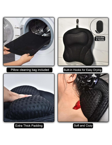 Bandeja de Baño Plegable LXEVIHK con Almohada y Accesorios