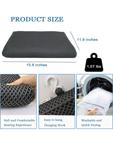 Cojín Antideslizante para Asiento de Ducha REEZEIV 40x20cm