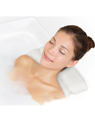 Almohada de Spa Doble Cámara Splash Home Vinilo Lavable 37.1x30cm