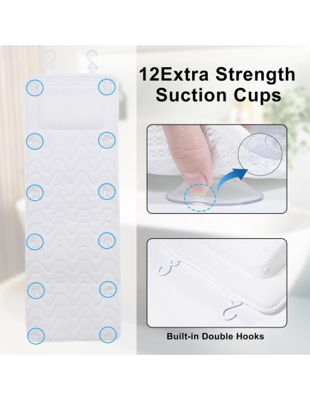 Almohada de Baño Completo YIGO MASTER Blanca con Soporte Almohada de Baño Completo YIGO MASTER Blanca con Soporte