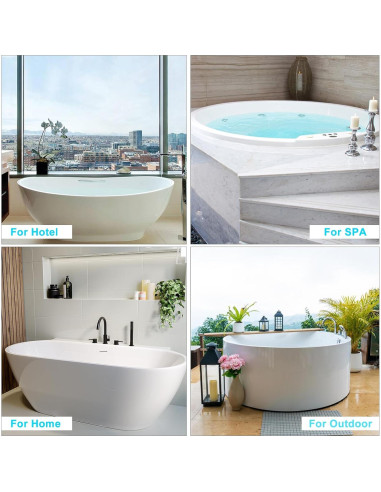 Almohada de Baño Completo YIGO MASTER Blanca con Soporte