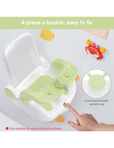 Asiento de Baño para Bebés BabyBond BB1002 - Plegable y Antideslizante Asiento de Baño para Bebés BabyBond BB1002 - Plegable y Antideslizante