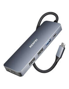 Hub USB-C 5-en-1 BENFEI con HDMI 4K y 100W de Carga