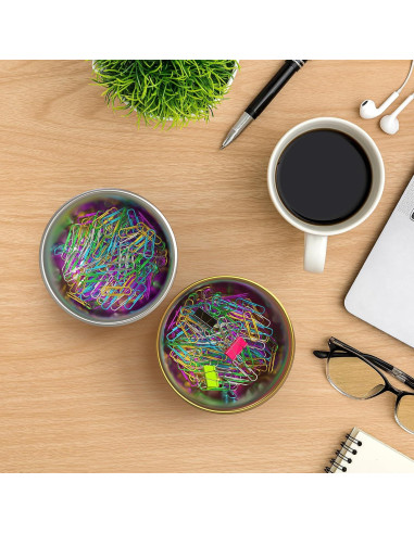 Soporte para Clips de Papel CLTIKACK Dorado 9x9x6 cm