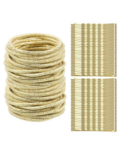 Gomas de Pelo Elásticas Sin Metal TecUnite 50 Piezas 3mm