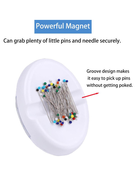 Soporte Magnético para Alfileres Hilltian con 100 Alfileres Plásticos Soporte Magnético para Alfileres Hilltian con 100 Alfileres Plásticos