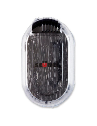 Pinzas para el cabello Scunci - Estuche negro 80 piezas