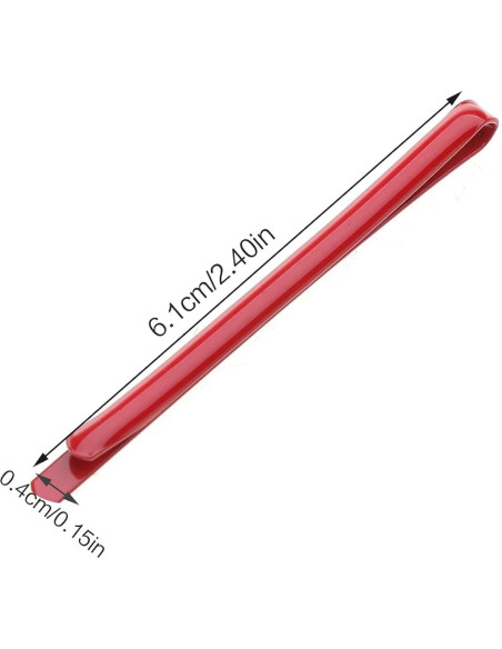 Pinzas para flequillo Bangs Shuaigetoao 20 piezas rojas Pinzas para flequillo Bangs Shuaigetoao 20 piezas rojas