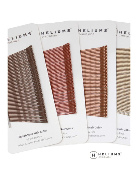 Pinzas de Bobby Heliums Rubio Oscuro 5.08 cm - 48 Unidades Pinzas de Bobby Heliums Rubio Oscuro 5.08 cm - 48 Unidades