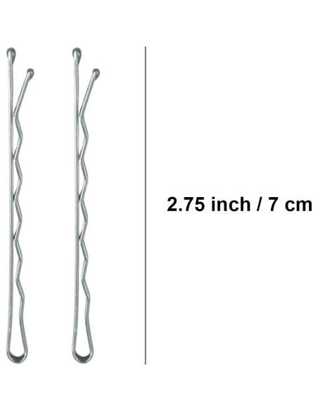 Pinzas para el Cabello Largas MAORULU 100 Unidades Plata Pinzas para el Cabello Largas MAORULU 100 Unidades Plata
