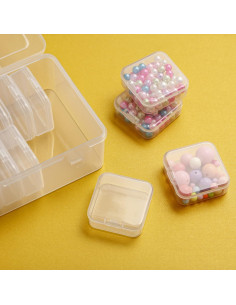 Organizadores de cuentas Mathtoxyz, 15 piezas, plástico transparente 2