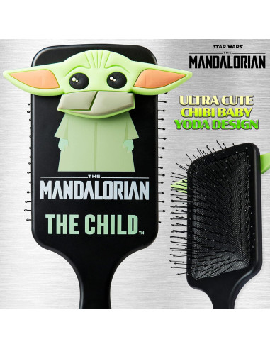 Cepillo Desenredante Disney Baby Yoda 22x7cm para Niños y Adultos