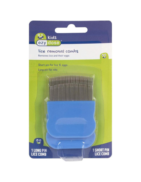 Peines Ezy Dose para Piojos y Liendres - Acero Inoxidable - 2 Piezas Peines Ezy Dose para Piojos y Liendres - Acero Inoxidable - 2 Piezas