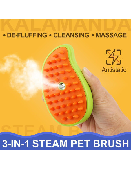 Cepillo de Vapor 3 en 1 KALAMANDA para Gatos y Perros Cepillo de Vapor 3 en 1 KALAMANDA para Gatos y Perros