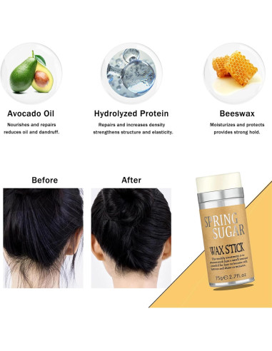 Juego de Palos de Cera para Cabello SPRINGSUGAR - 3 Piezas